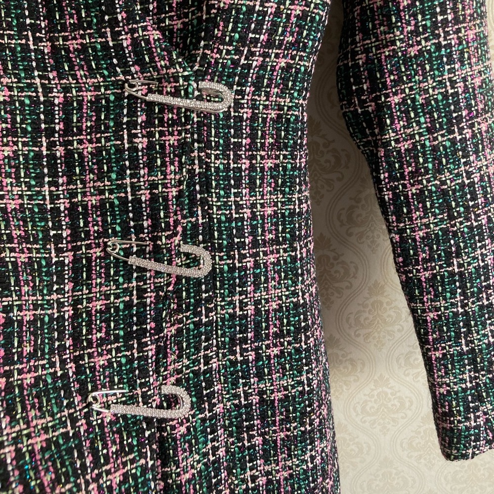 ZARA Blazer Dress with Rhinestone Detailing - Picture 5 of 11